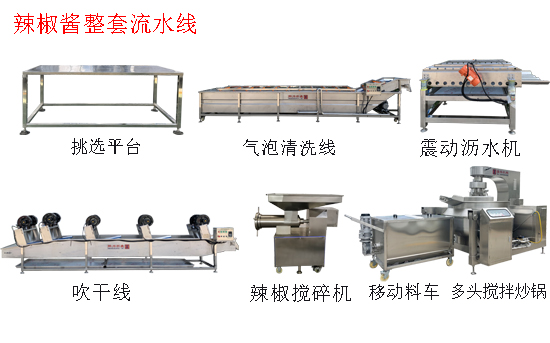 辣椒醬生產(chǎn)工藝流水線